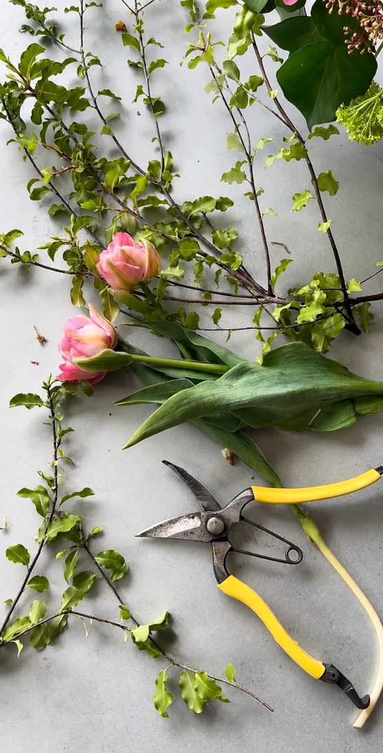 Floral workshop, arrangement