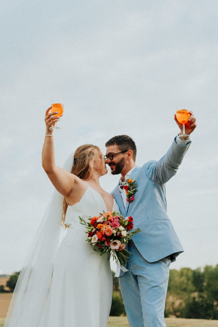 Mariage Marine et Fabien, les mariés