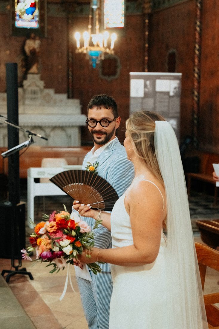 Mariage Marine et Fabien, cérémonie fleurie